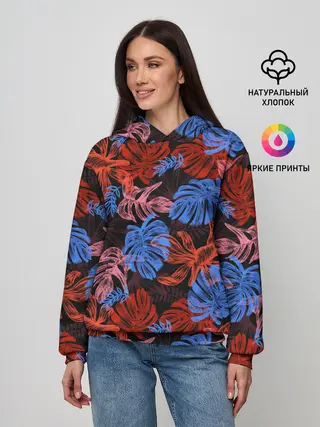 Женское худи / Неоновые Тропики