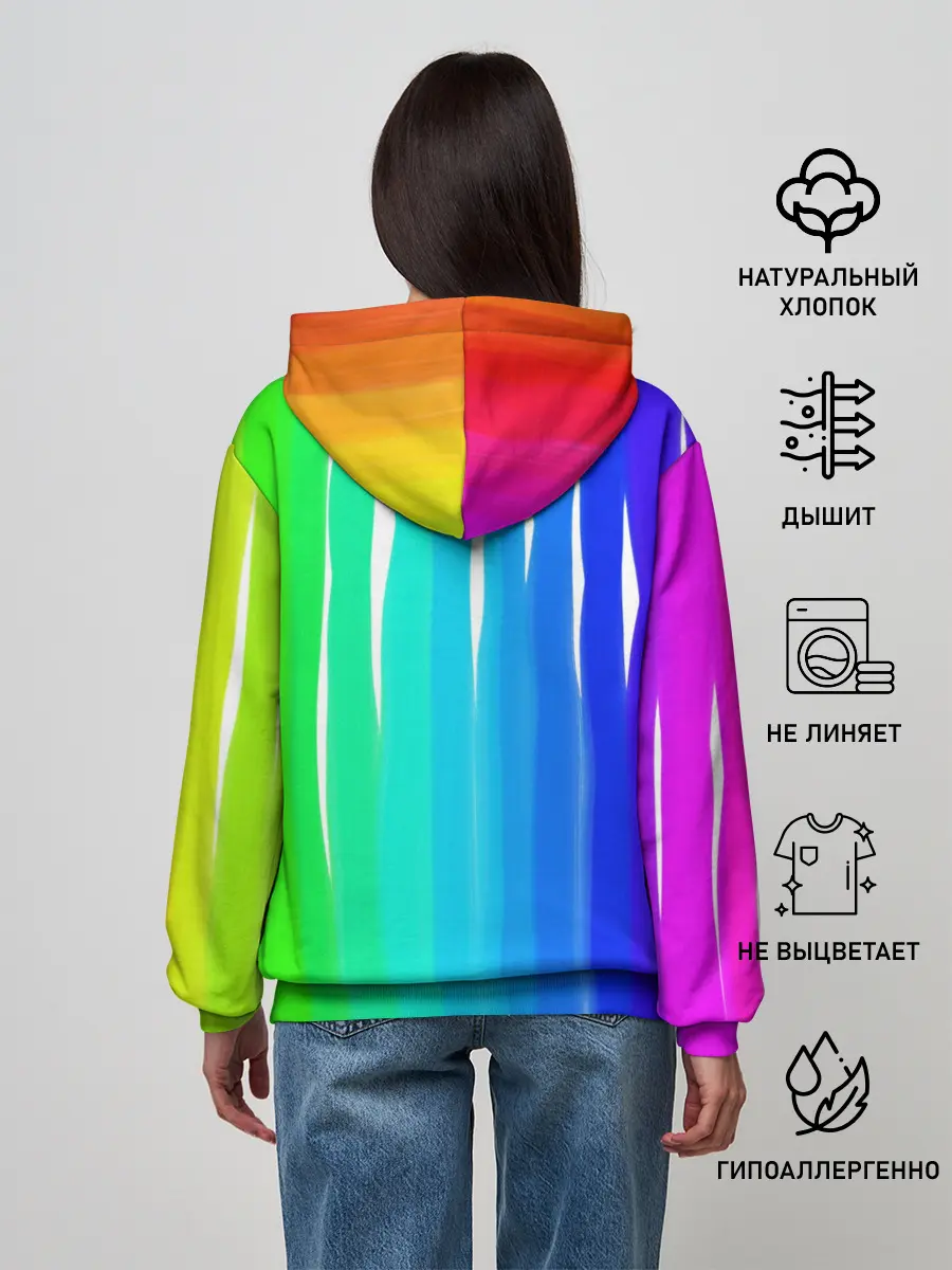 Женское худи / Перелив цвета