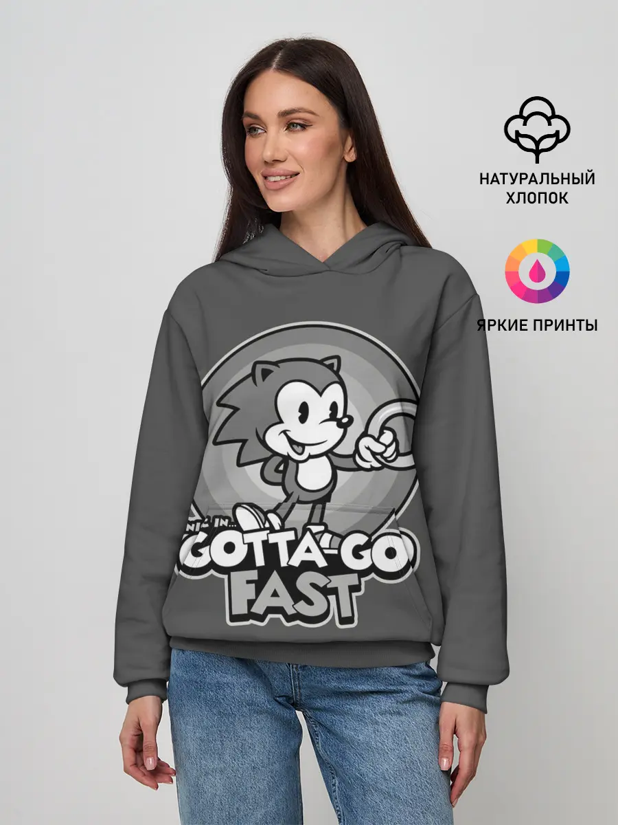 Женское худи / Retro Sonic