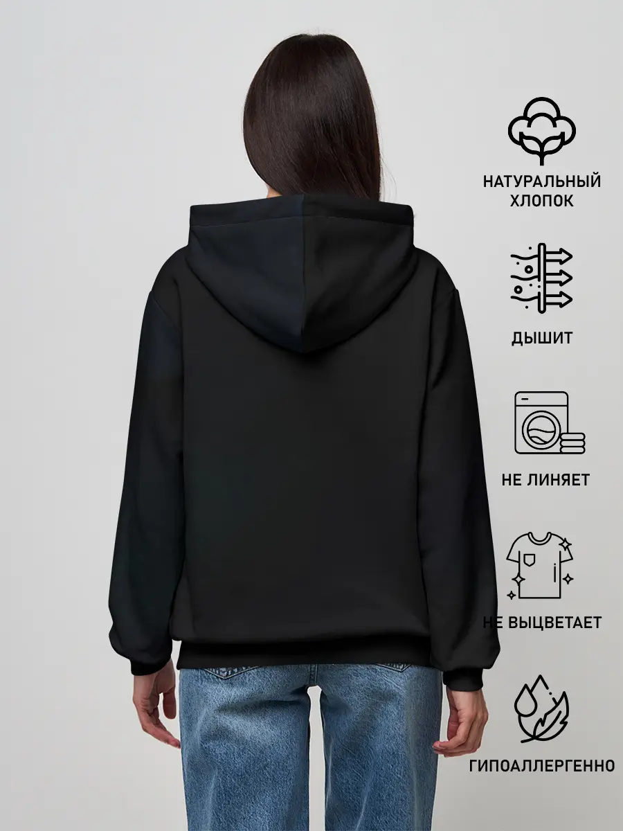 Женское худи / Соник сквозь кольцо