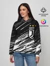 Женское худи / JUVENTUS / ЮВЕНТУС / БРЫЗГИ