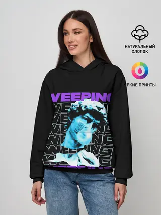 Женское худи / ПЛАЧУЩИЙ / AESTHETIC