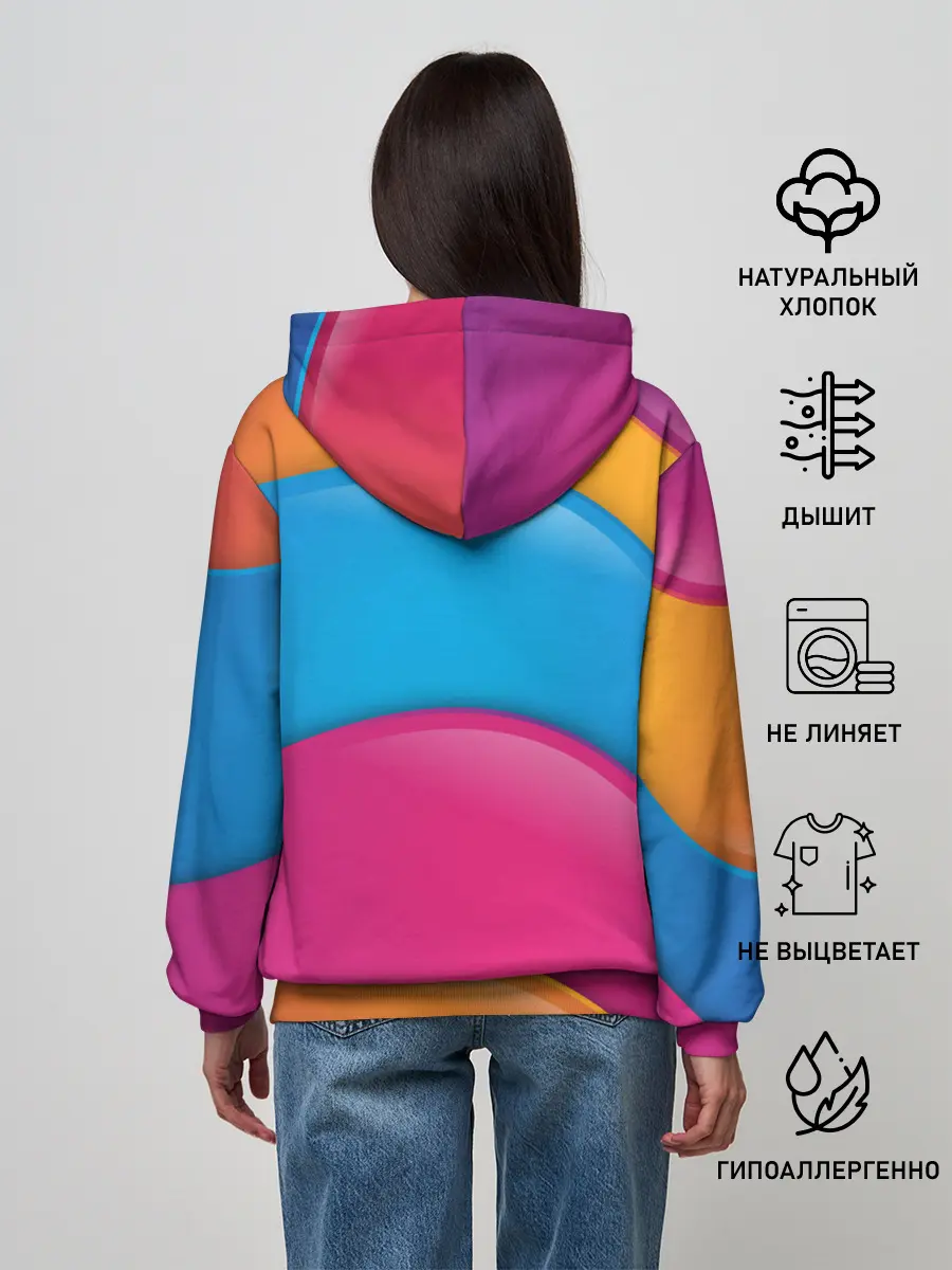 Женское худи / Candy rainbow