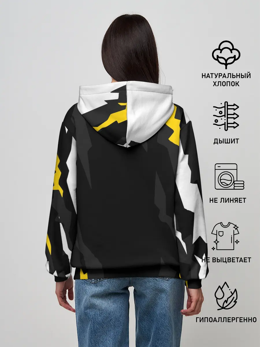 Женское худи / JUVENTUS / ЮВЕНТУС / ПОРЕЗЫ