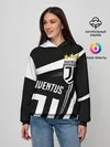 Женское худи / JUVENTUS / ЮВЕНТУС / ПОЛОСЫ