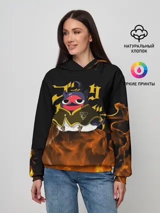 Женское худи / Секре Сваллотейл в огне Неро