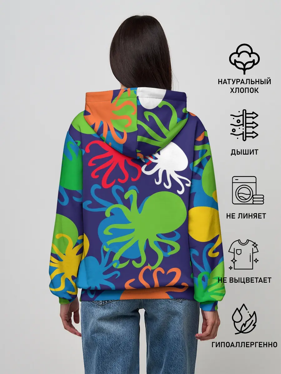 Женское худи / Осьминоги