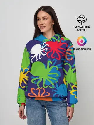 Женское худи / Осьминоги