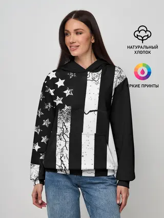 Женское худи / ЗВЕЗДНО-ПОЛОСАТЫЙ