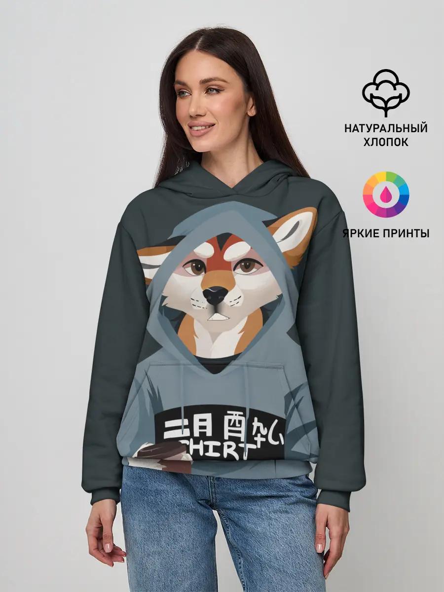 Женское худи / Furry fox