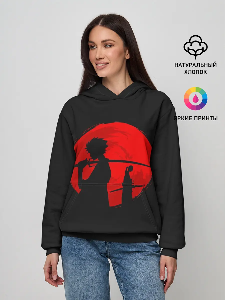 Женское худи / Samurai Sunset