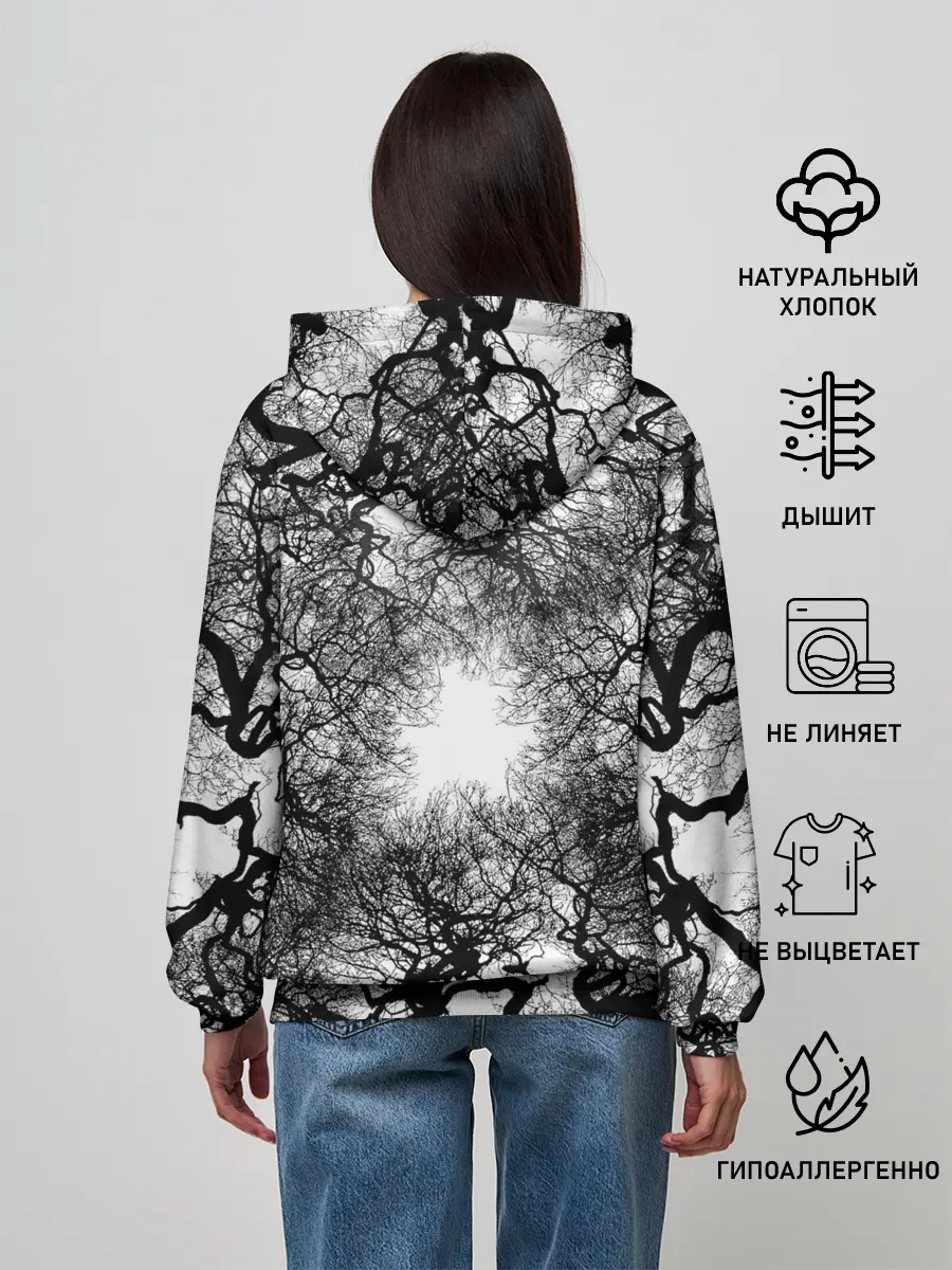 Женское худи / Texture Branches