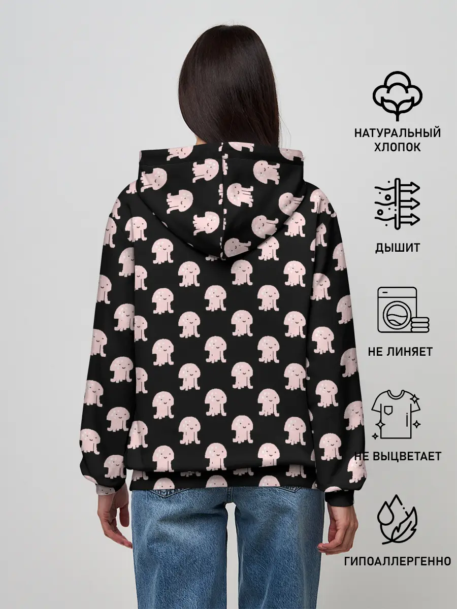 Женское худи / Осьминоги