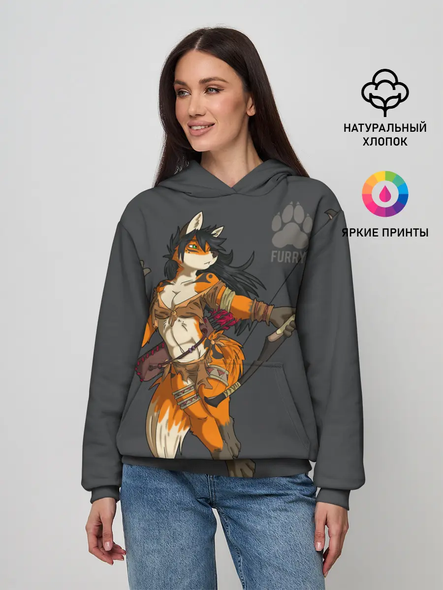 Женское худи / Furry fox