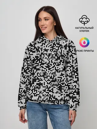 Женское худи / Пиксельная Текстура