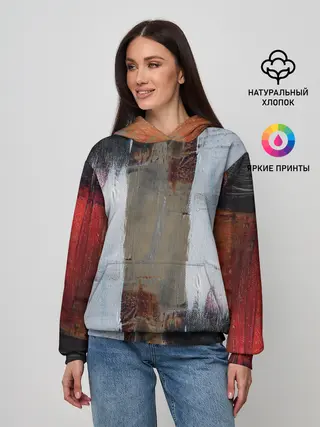 Женское худи / Абстракция Красок