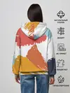 Женское худи / Цветные пятна, мазки кистью