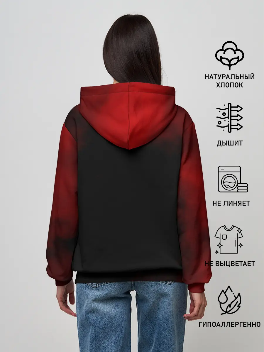 Женское худи / Аста и демон Чёрный клевер