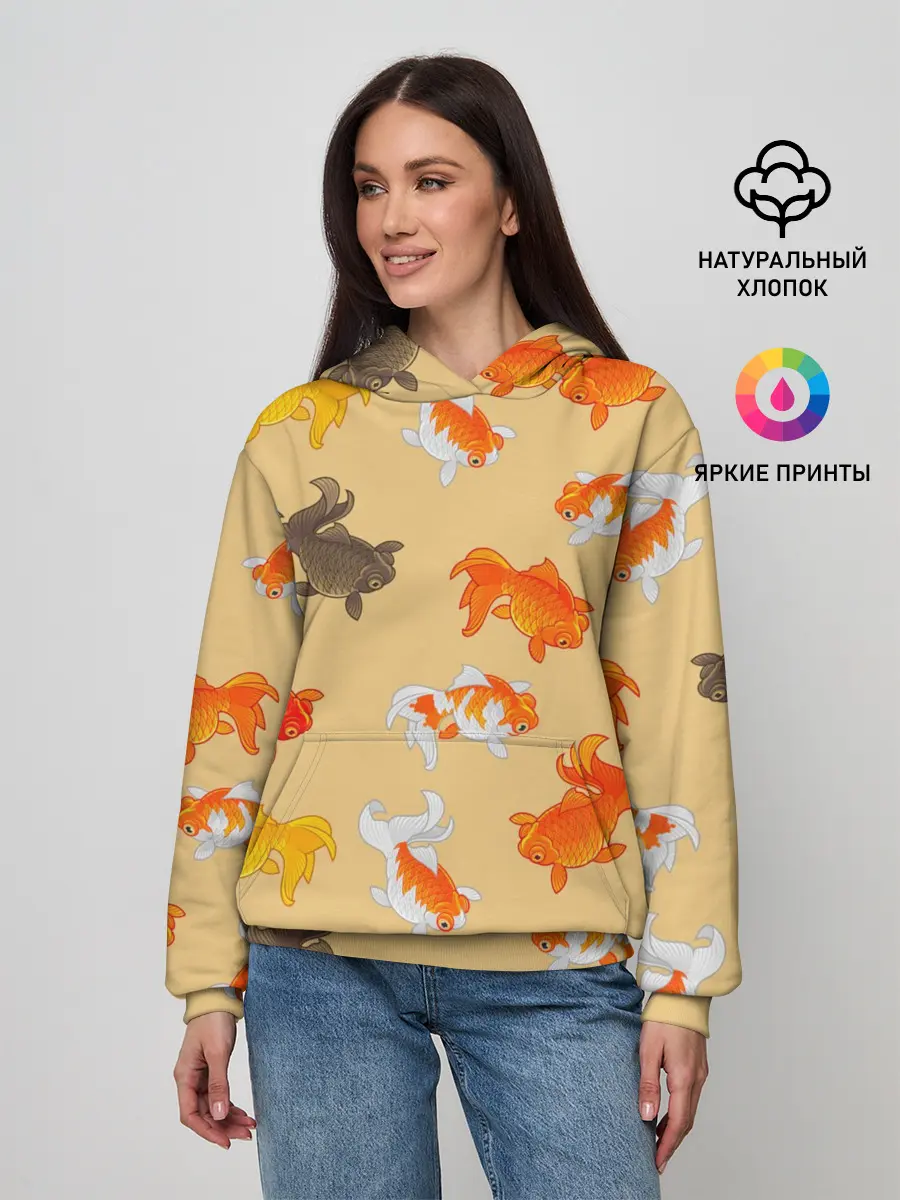 Женское худи / Рыбки