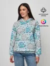 Женское худи / Киты паттерн