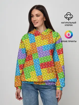 Женское худи / POP IT / SIMPLE DIMPLE