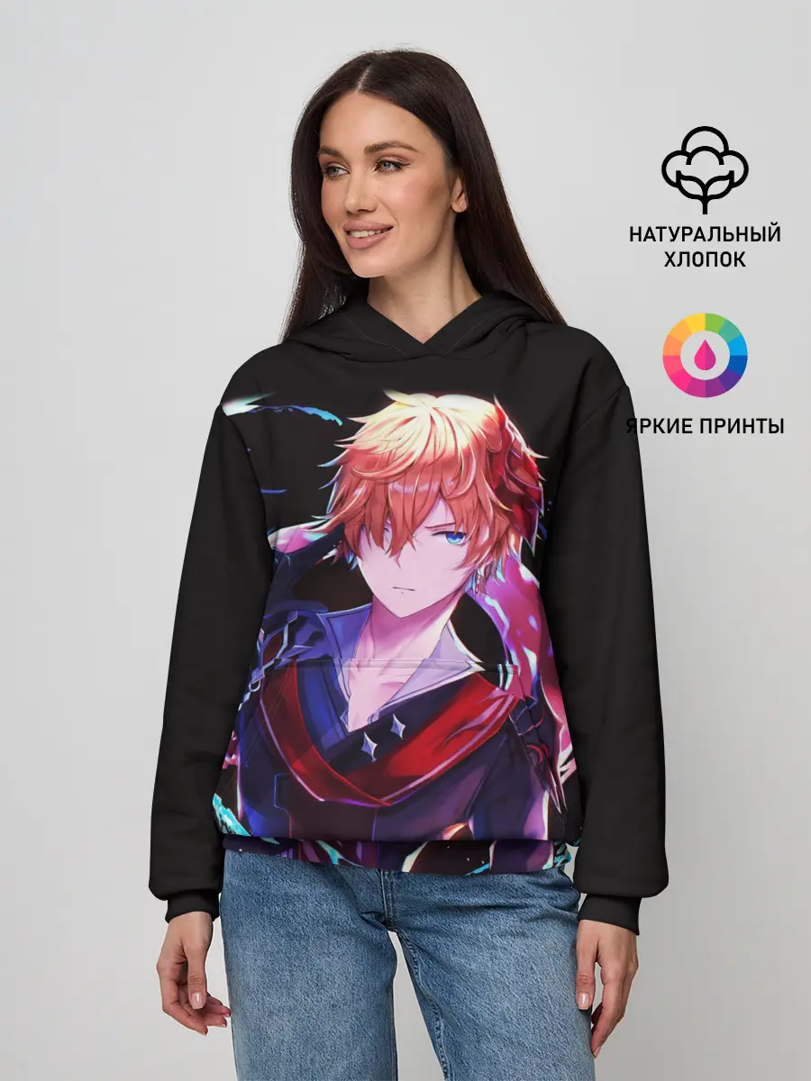 Женское худи / ТАРТАЛЬЯ - ИГРА GENSHIN IMPACT