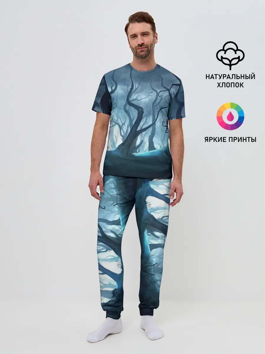 Мужская пижама с брюками / ДРЕМУЧИЙ ЛЕС