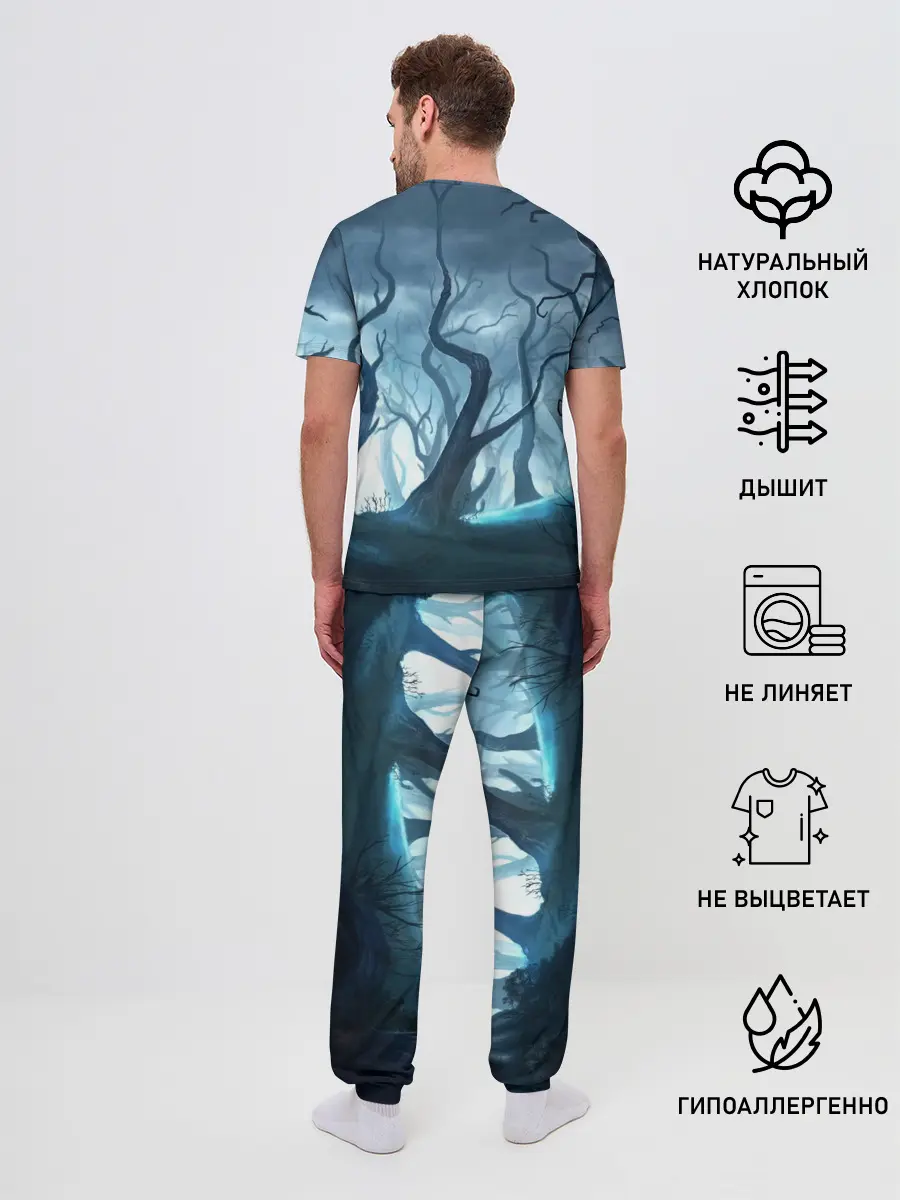 Мужская пижама с брюками / ДРЕМУЧИЙ ЛЕС