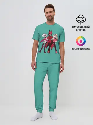 Мужская пижама с брюками / Команда Хазбин