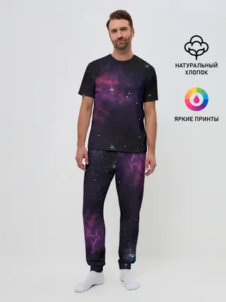Мужская пижама с брюками / Вселенная