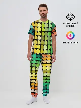 Мужская пижама с брюками / Палитра