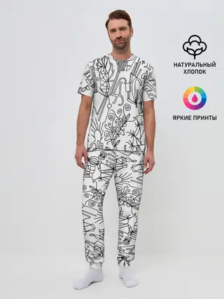 Мужская пижама с брюками / Точка воображения