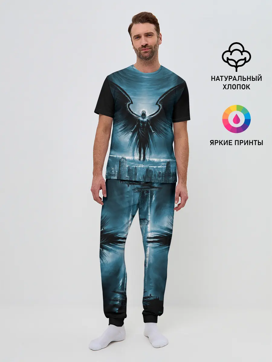 Мужская пижама с брюками / Ангел