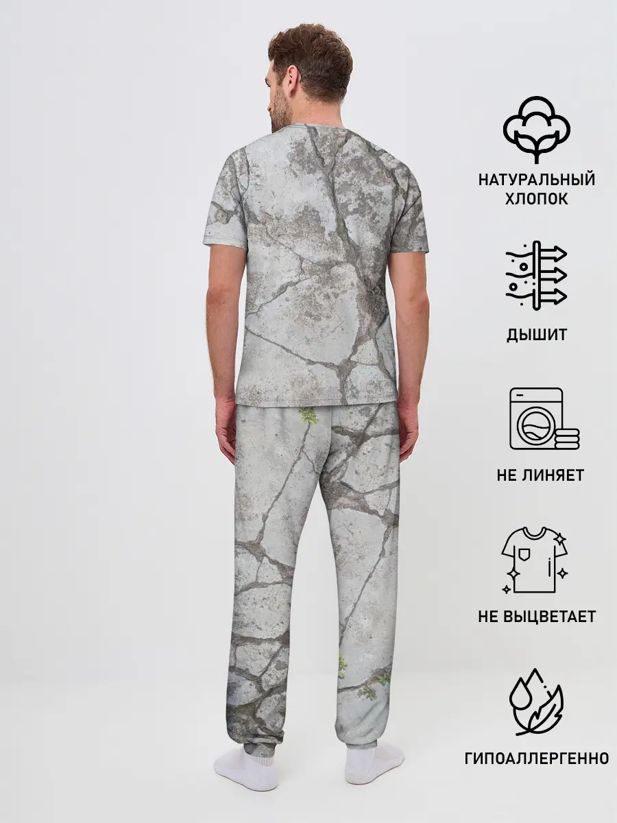 Мужская пижама с брюками / Лунный камень