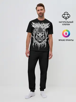 Мужская пижама с брюками / Baby Metal Wolf