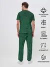 Мужская пижама с брюками / Изумрудный мех