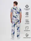 Мужская пижама с брюками / Этнический узор пэчворк