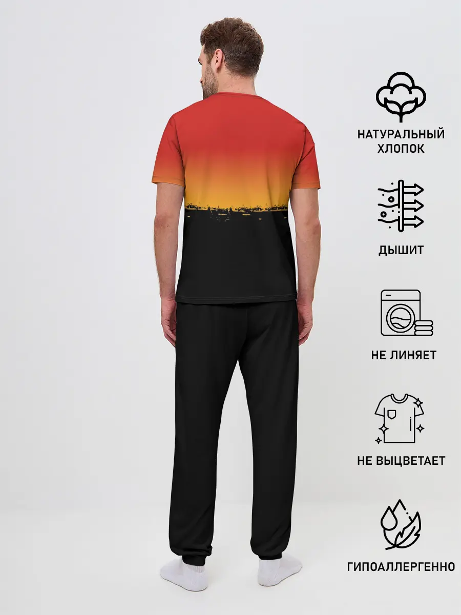 Мужская пижама с брюками / Тараканы! РЕДКИЕ МЕТАЛЛЫ