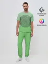 Мужская пижама с брюками / Peacefull green