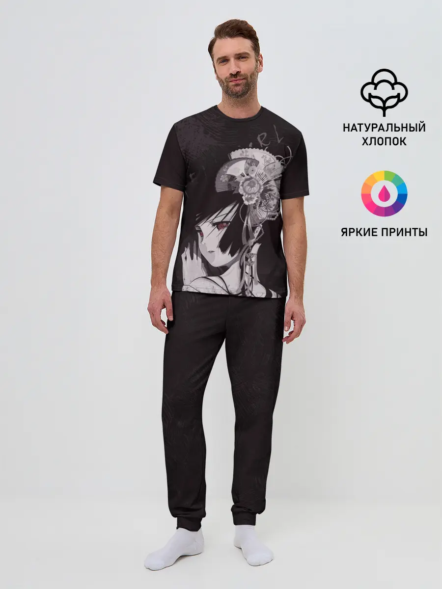 Мужская пижама с брюками / Адская девочка Энма Ай