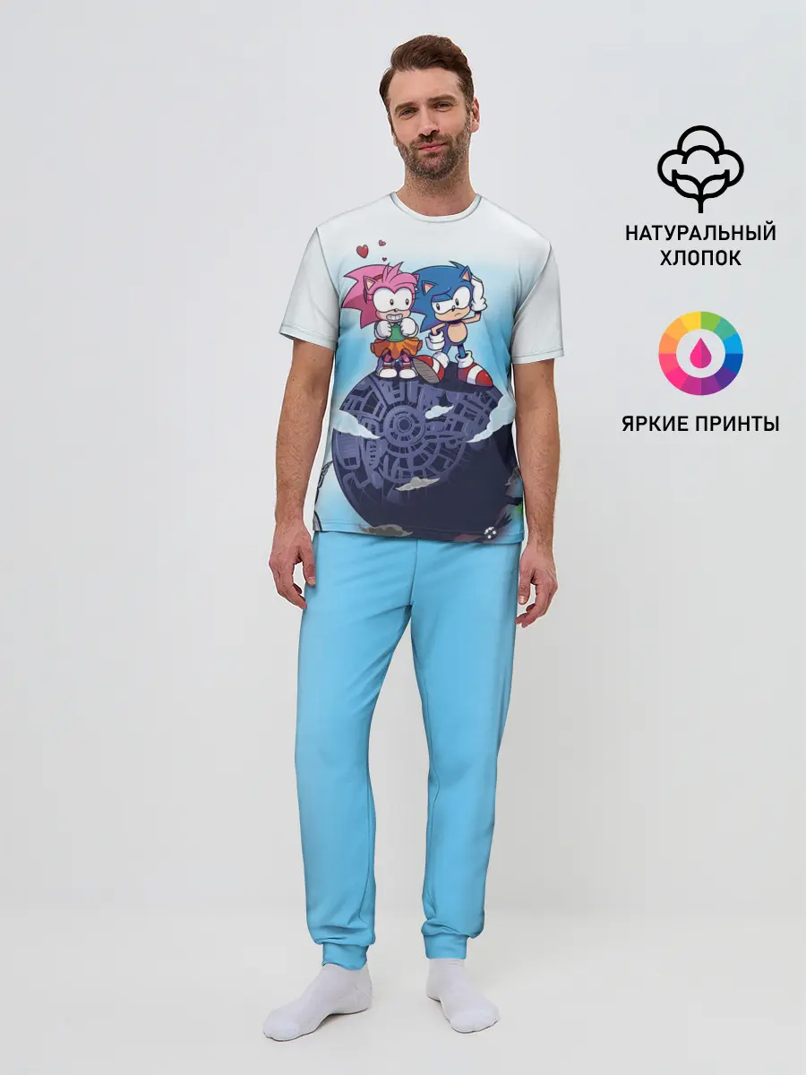 Мужская пижама с брюками / SONIC | AMY ROSE