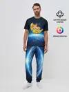 Мужская пижама с брюками / Лунный корги | Space Corgi