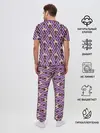 Мужская пижама с брюками / ICE SCREAM розовый паттерн
