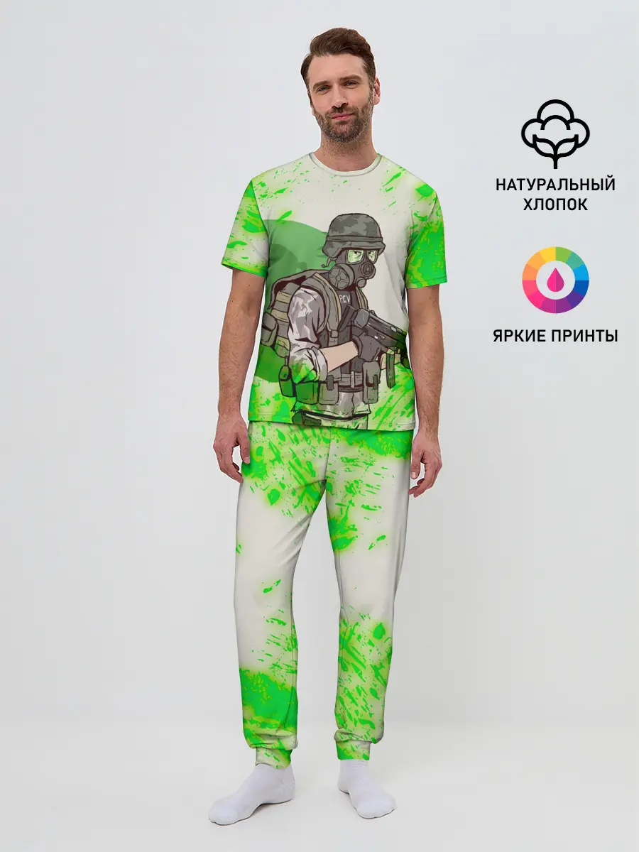 Мужская пижама с брюками / Opposing Force | HL