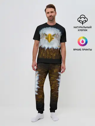 Мужская пижама с брюками / Белоголовый орлан