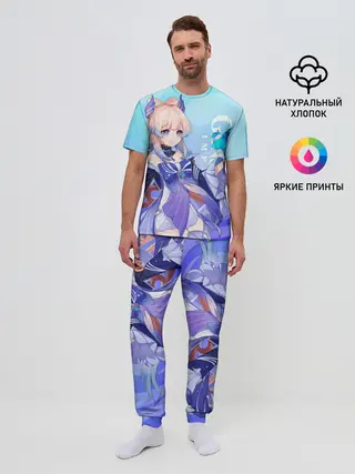 Мужская пижама с брюками / Genshin Impact, Кокоми