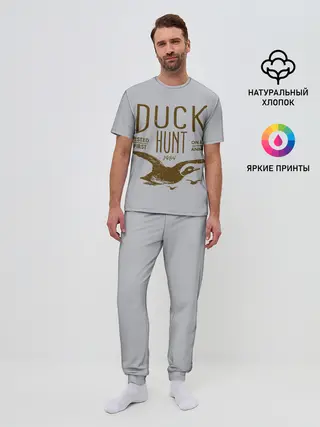 Мужская пижама с брюками / Утиная охота