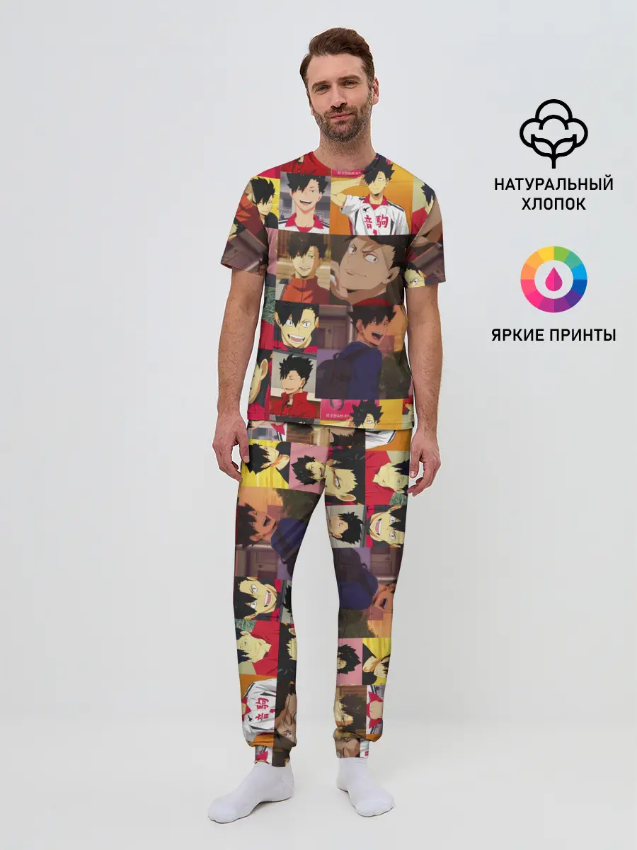 Мужская пижама с брюками / КУРОО ТЕЦУРО / TETSURO