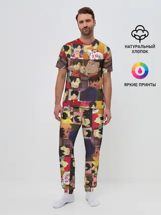 Мужская пижама с брюками / КУРОО ТЕЦУРО / TETSURO