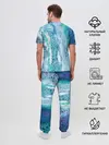 Мужская пижама с брюками / Водопад красочной пены